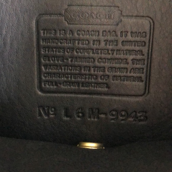 Coach Vintage Unisex Leather Classic Drawstring Backpack 9943 - Picture 7 of 10